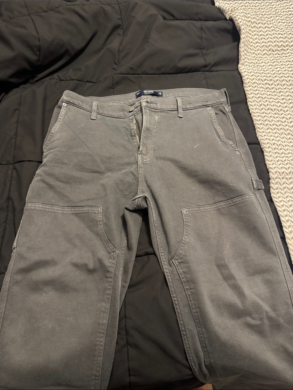 Hollister Men's Gray Cargo Work Pants